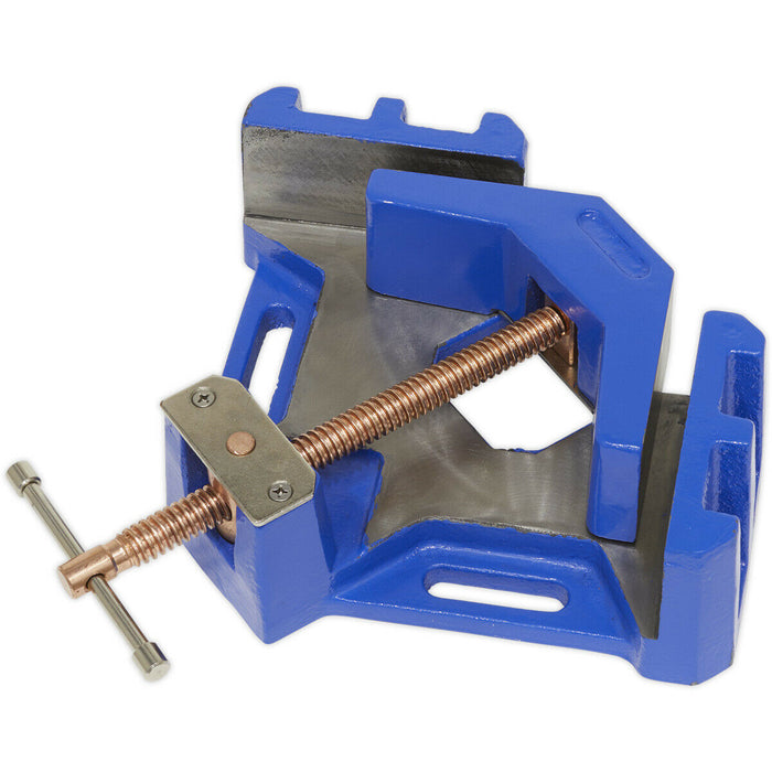 215mm Welding Vice - Self-Centring Swivel Jaw - 90 Degree Angle Welding Aid Loops