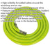 High-Visibility Air Hose with 1/4 Inch BSP Unions - 5 Metre Length - 8mm Bore Loops