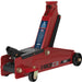 Heavy Duty Long Chassis Trolley Jack - 3000kg Limit - 432mm Max Height - Red Loops