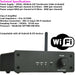 Multi Zone Wi Fi Wall Speaker System Black 4 Room 80W Wireless Amp Music Kit