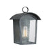 Outdoor IP44 1 Bulb Wall Light Lantern Ash Black LED E27 60W d00765 Loops