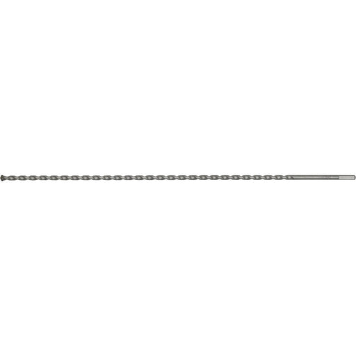 10 x 600mm Rotary Impact Drill Bit - Straight Shank - Masonry Material Drill Loops