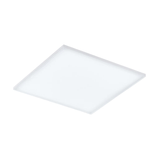 595mm Modern Sleek Ceiling Light White Slim Square Low Profile 33W LED 4000K Loops