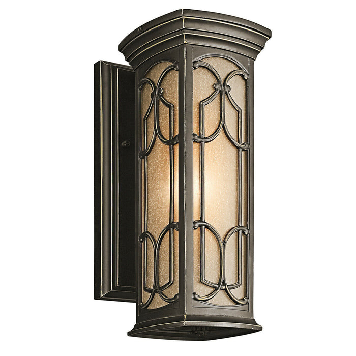 Outdoor IP44 Wall Light Sconce Olde Bronze LED E27 100W Bulb External d01695 Loops