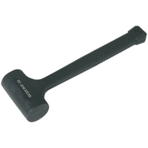 2lb Dead Blow Hammer - Shot Loaded Rubber Head Mallet - 900g Anti-Rebound Hammer Loops