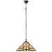 Tiffany Glass Hanging Ceiling Pendant Light Bronze Dragonfly 3 Lamp Shade i00073 Loops