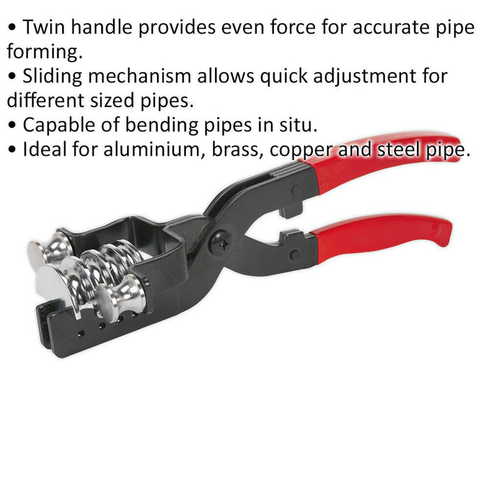 4-in-1 Automotive Pipe Bender - Sliding Mechanism - Quick Size Adjustment Loops