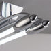 Flush Ceiling Light - Chrome Plate & Opal Glass - 2 x 16W LED T5 - Bulb Included Loops