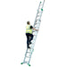 PREMIUM 33 Tread Combination Ladder 3 Section Extension Step Frame & Stairwell Loops