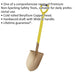 990mm Non-Sparking Round Point Shovel - 240mm x 420mm Head - Hardwood Shaft Loops