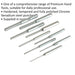 9 Pc Parallel Roll Pin Punch Set - Hardened & Tempered Steel Punches - Metric Loops