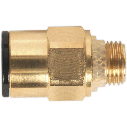 2 PACK - 8mm x 1/8" SuperThread Straight Adapter - Pneumatic Brass Coupling Set Loops