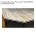 930mm Hardwood Corner Worktop for ys02615 Modular Corner Floor Cabinet Loops