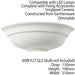 2 PACK Dimmable LED Wall Light Unglazed Ceramic Lounge Lamp Up Lighting Fitting Loops