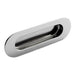 2x Low Profile Recessed Flush Pull 120 x 41mm 13mm Depth Bright Stainless Steel Loops