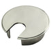 2x 62mm Recessed Heavy Pattern Cable Tidy Desktop Cable Hole Satin Nickel Loops