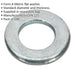 100 PACK Form A Flat Zinc Washer - M4 x 9mm - DIN 125 - Metric - Metal Spacer Loops