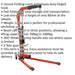 1 Tonne Low Profile Folding Engine Crane - Forged Hook - Rotating Pump Handle Loops