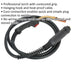 MB36 MIG Torch with Euro Connector - 3m Heat Proof Cable - Contoured Grip Loops