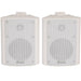 2x White Bluetooth Wall Speaker System 110W Bar Restaurant Wireless Amp HiFi Kit