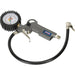 Tyre Air Inflator with Dial Gauge - Single Clip-on Connector - 1/4" BSP Loops