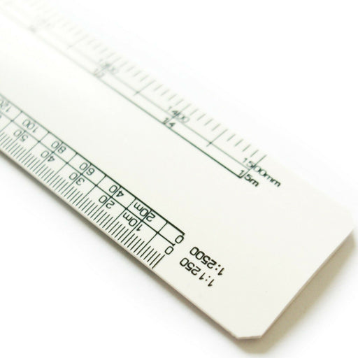 Pro 30cm 300mm Oval Architect 8 Scaled Ruler Metric Engineering Drawing Loops