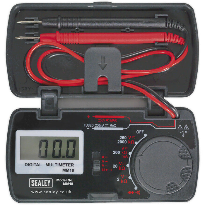 Compact Pocket Multimeter - Measures AC & DC Voltage - Basic Circuit Testing Loops