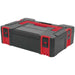 445 x 310 x 130mm Stackable Tool Box - Portable RED ABS Storage Case / Chest Loops