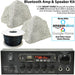 Bluetooth Garden Speaker Kit 2 Outdoor Rock Speakers 110W HiFi Stereo Amplifier