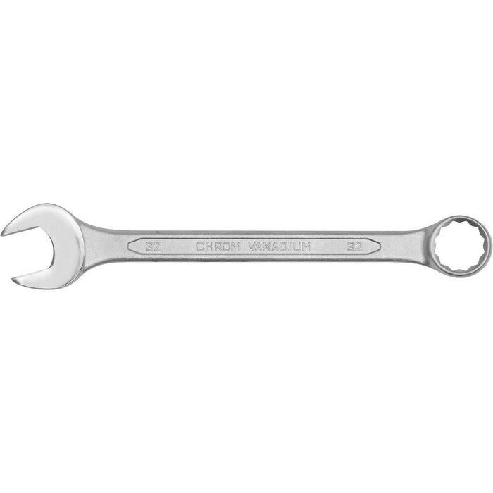 32mm Combination Spanner - Fully Polished Heads - Chrome Vanadium Steel Loops