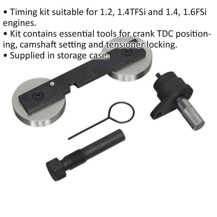 Petrol Engine Timing Tool Kit - CHAIN DRIVE - For VAG 1.2 1.4TFSi 1.6FSi Loops