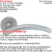 Door Handle & Latch Pack Satin Chrome Modern Arched Bar Screwless Round Rose Loops