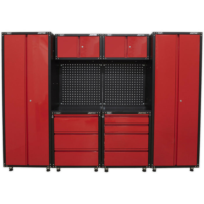 Premium 2.6m Modular Garage Storage System - Heavy Duty - Workshop Cabinets Loops