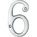 Polished Chrome Door Number 6/9 75mm Height 4mm Depth House Numeral Plaque Loops