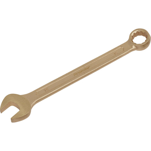14mm Non-Sparking Combination Spanner - Open-End & 12-Point WallDrive Ring Loops