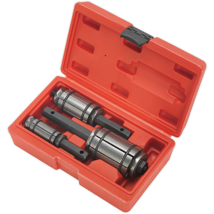 3 Piece Exhaust Pipe Expander Set - Small Medium & Large - Hex Drive - Case Loops