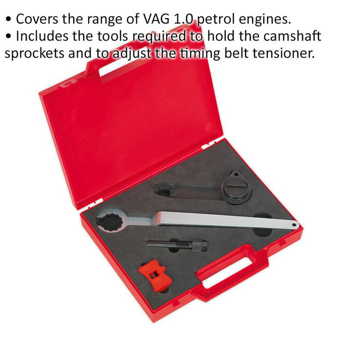 Petrol Engine Timing Tool Kit -BELT DRIVE- For VAG / VW VOLKSWAGEN 1.0L Sprocket Loops