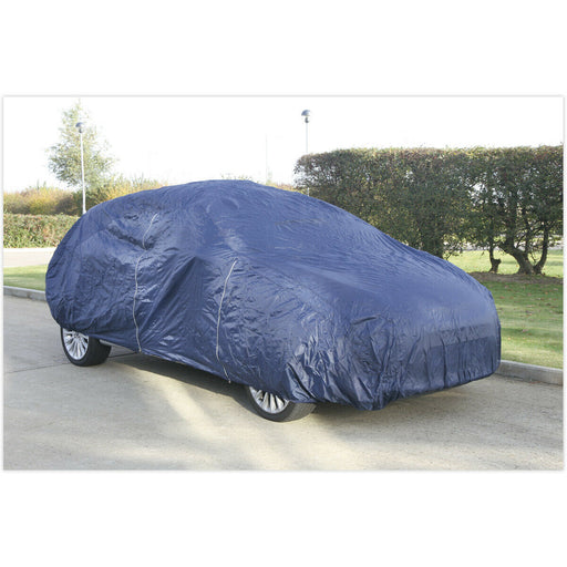 Small Lightweight Car Cover - 3800 x 1540 x 1190mm - Elasticated Corners Loops