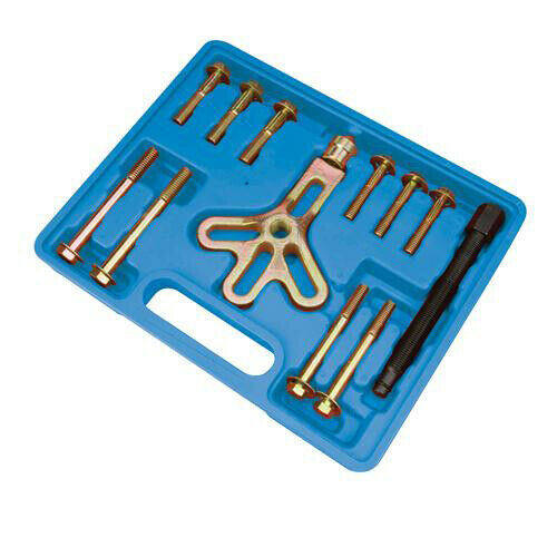 13 Piece Harmonic Balancer Puller Kit Removes Pulleys Gears Tapped Holes Loops