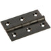 Door Handle & Latch Pack Matt Bronze Modern Square Lever Slim Latch Backplate Loops