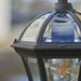 IP44 Outdoor Hanging Pendant Porch Light Traditional Black & Glass Lantern Lamp Loops