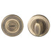 Thumbturn Lock and Release Handle Beveled Edge Concealed Fix Antique Brass Loops