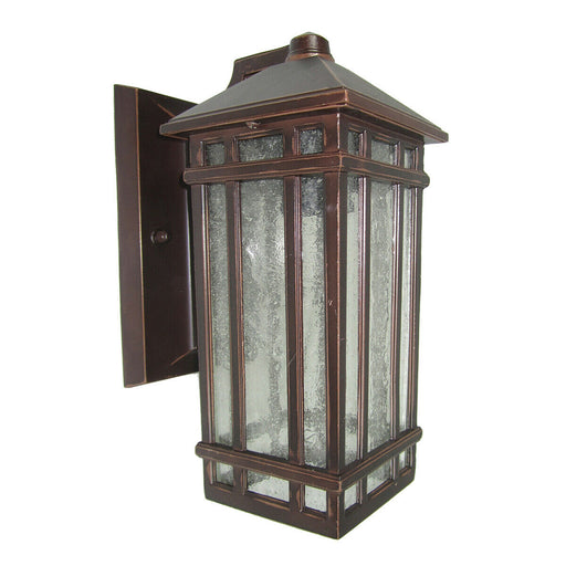 Outdoor IP44 Wall Light Sconce Old Bronze LED E27 60W Bulb Outside External Loops