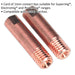 2 PACK 1mm Contact Tip - Suitable for MB15 Welding Torches - MIG Welding Contact Loops