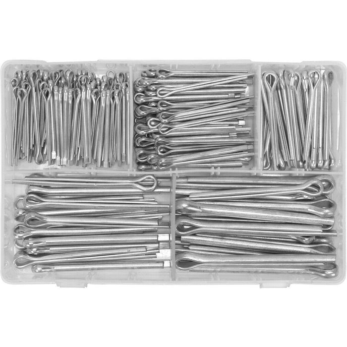 230pc Split-Pins Set - Various Metric & Imperial LARGE Sizes - Split Cotter Pin Loops