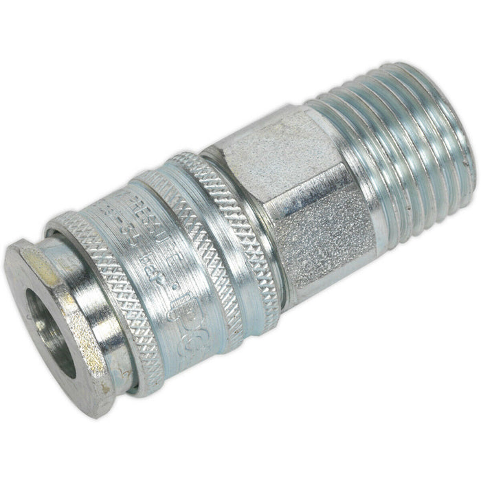 1/2 Inch BSPT Coupling Body Adaptor - Male Thread - High Flow Rate Coupler Loops