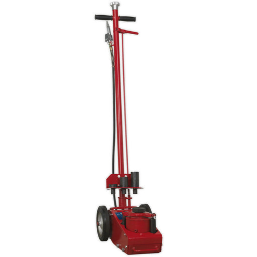Air Operated Trolley Jack - 20 Tonne Capacity - Single Stage - 548mm Max Height Loops