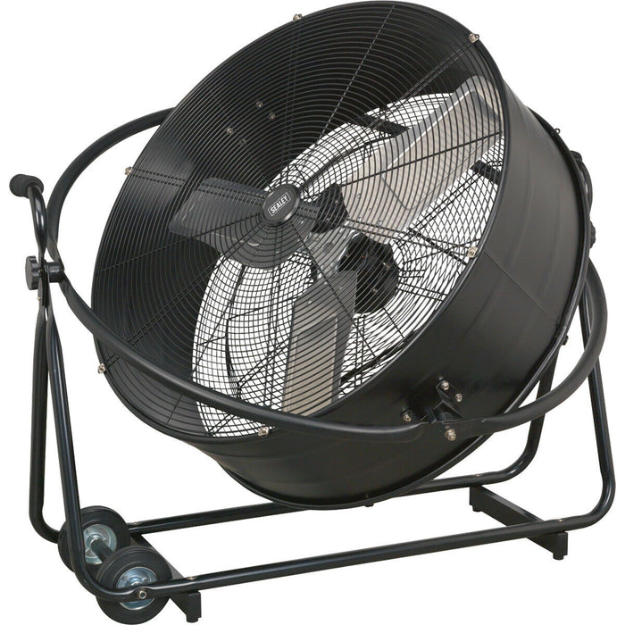 30" Industrial High Velocity Orbital Drum Fan - 2 Speed  - 360 Degree Tilt Loops