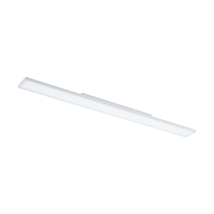 Wall / Ceiling Light White 1200mm Slim Strip Panel 20W Built in LED 4000K Loops