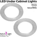 2x 2.6W LED Kitchen Cabinet Spot Light & Driver Flush Chrome Natural Cool White Loops